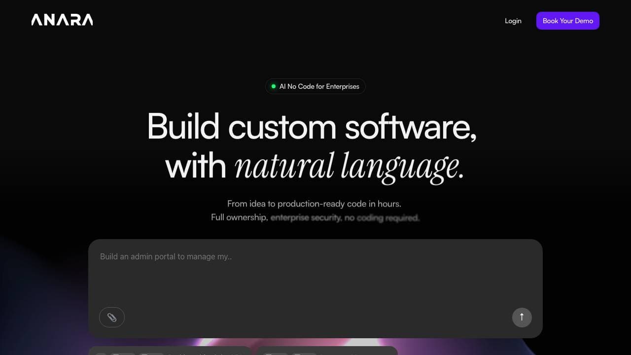 Capture d'écran de Anara