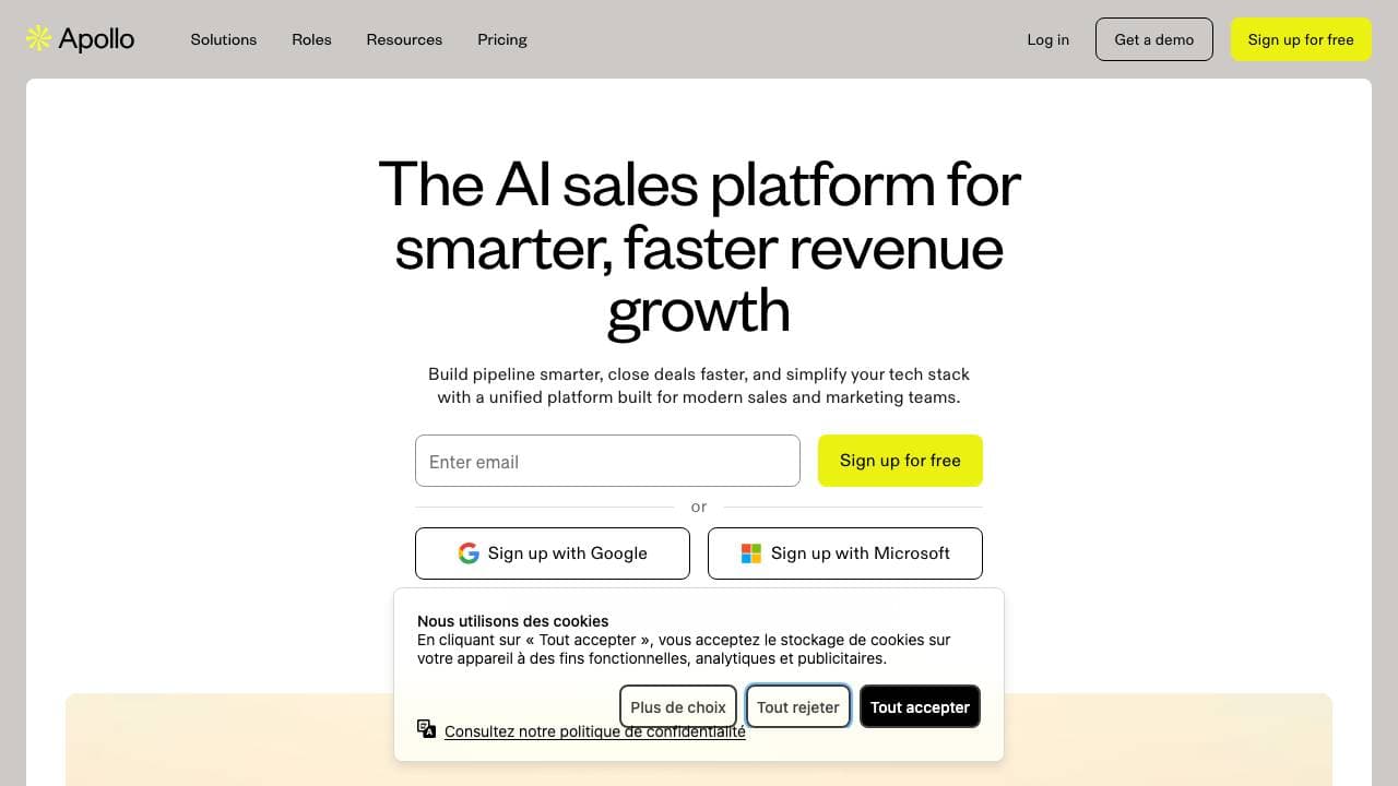 Capture d'écran de Apollo