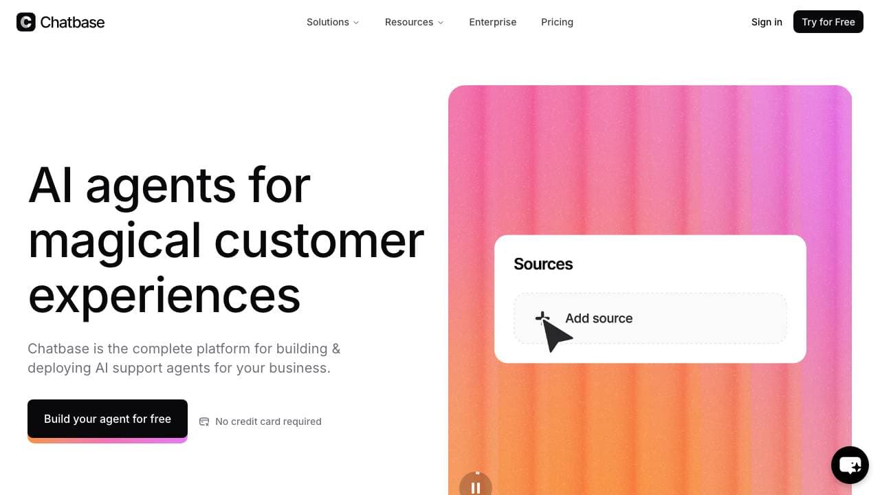 Capture d'écran de Chatbase