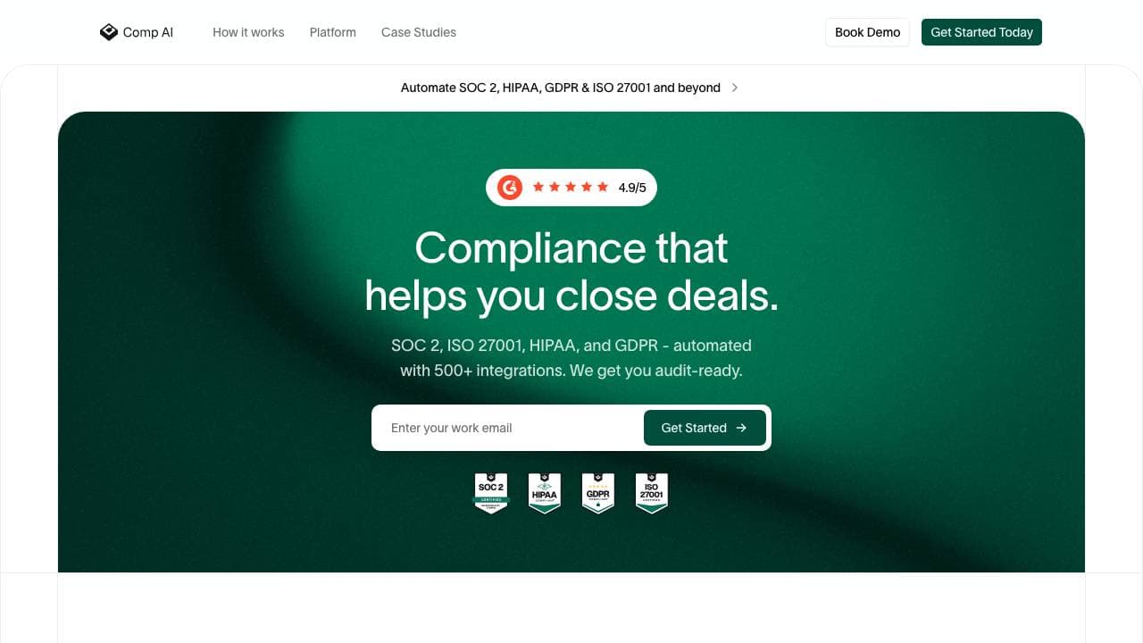 Capture d'écran de Comp AI