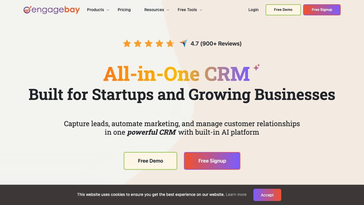 Capture d'écran de EngageBay