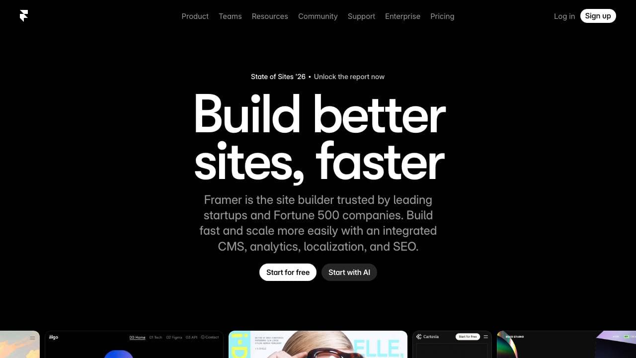 Capture d'écran de Framer