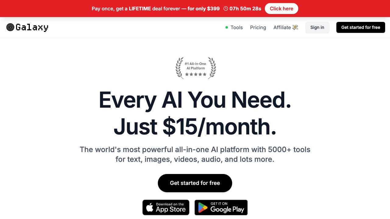 Capture d'écran de Galaxy.ai