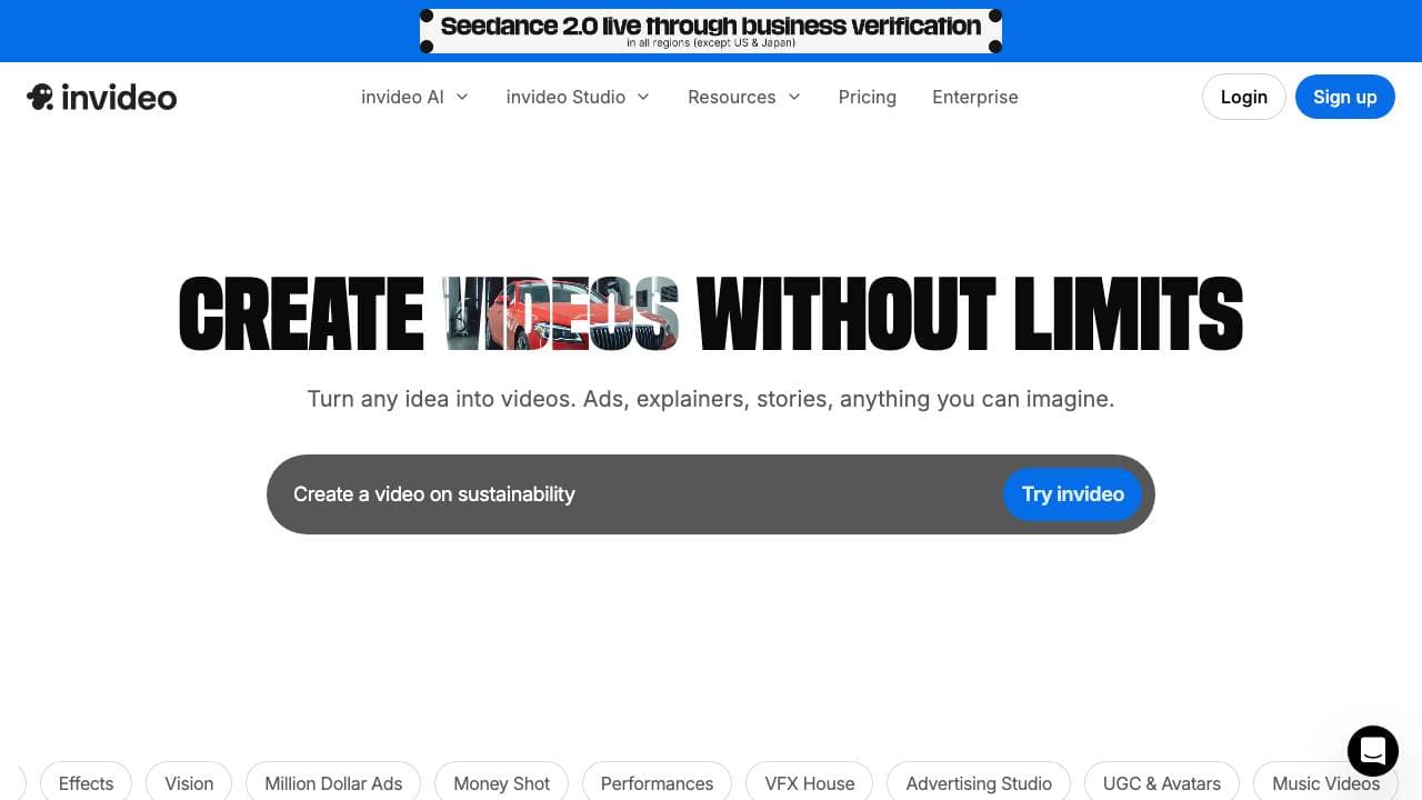 Capture d'écran de InVideo