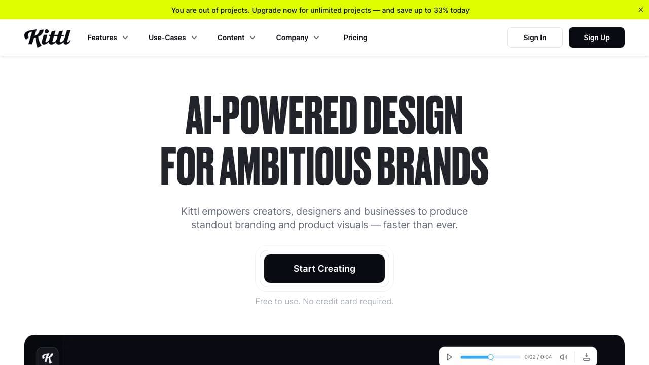 Capture d'écran de Kittl