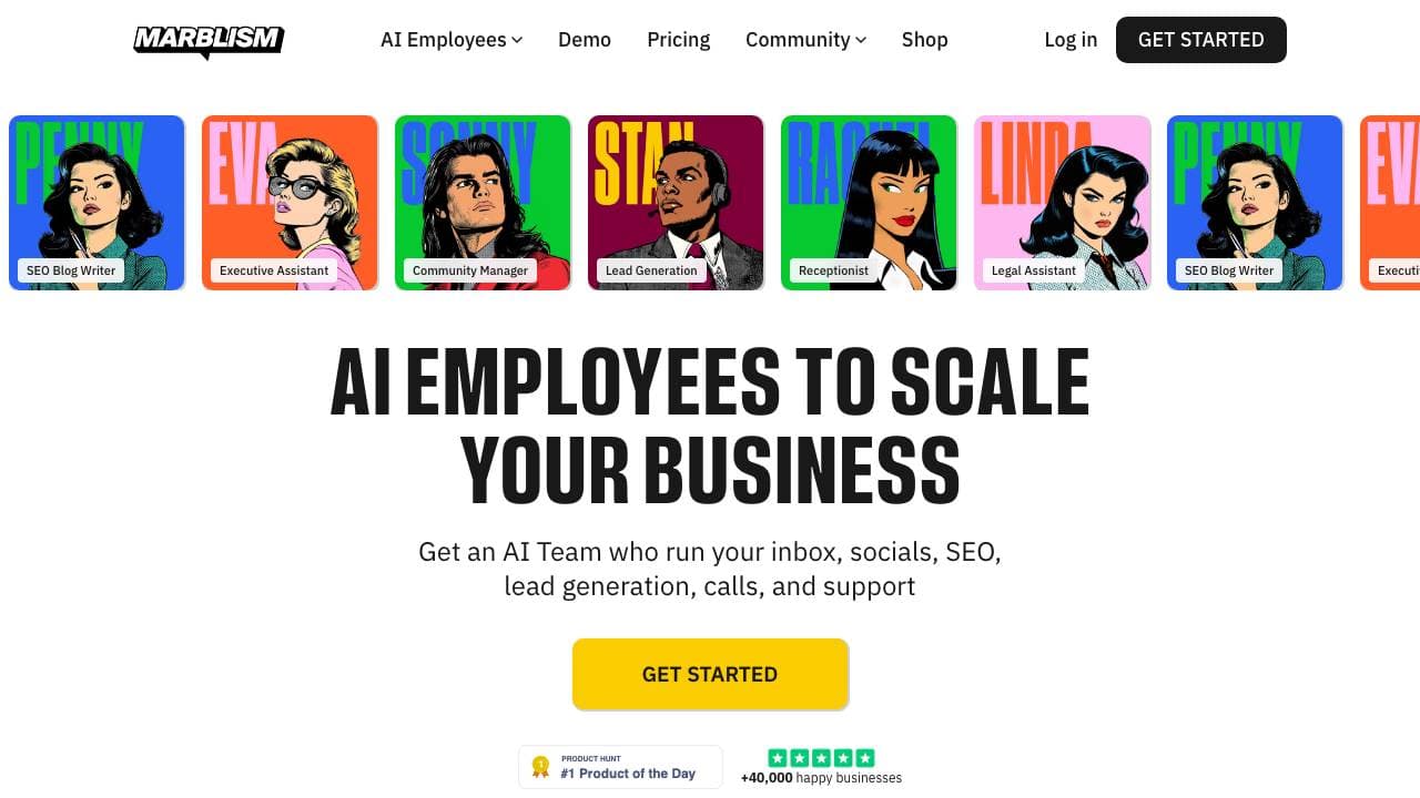 Capture d'écran de Marblism