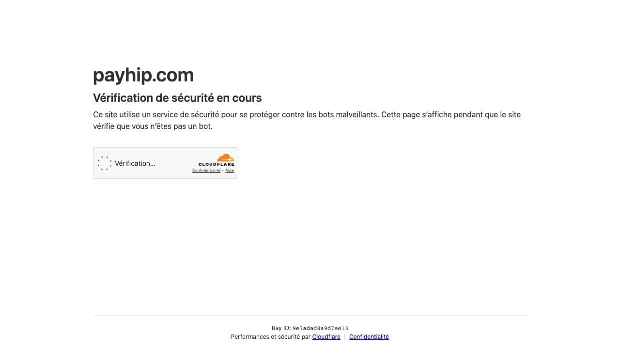 Capture d'écran de Payhip