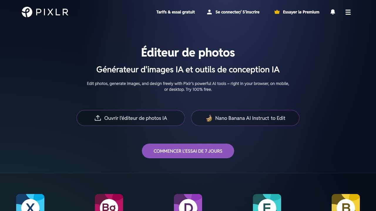 Capture d'écran de Pixlr