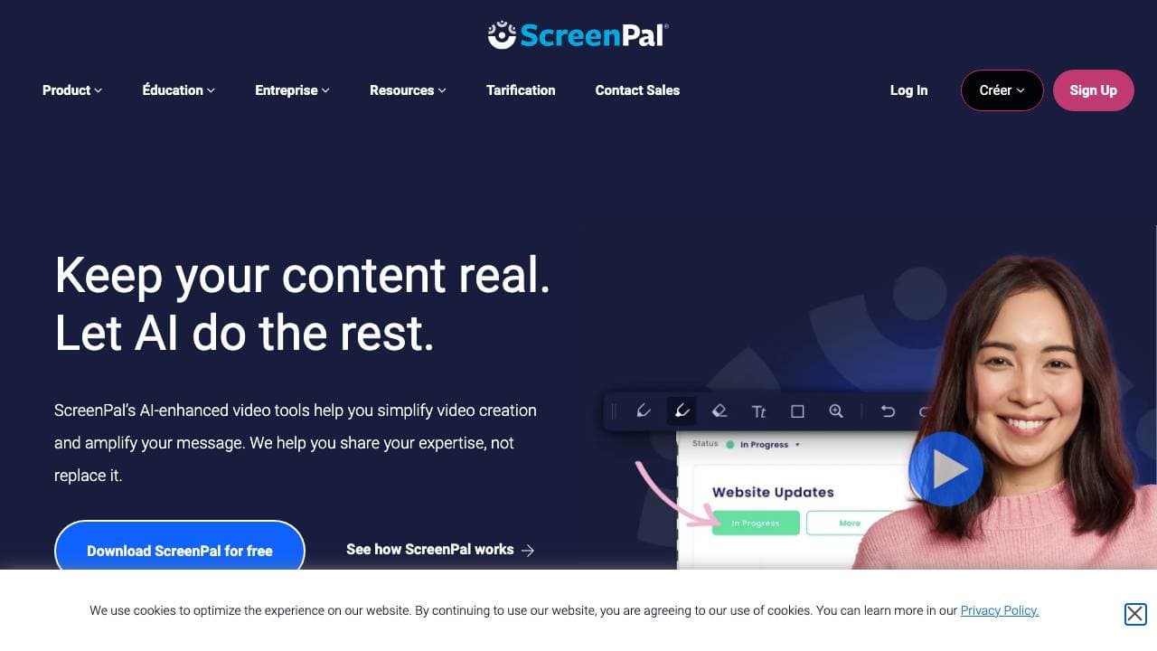 Capture d'écran de ScreenPal
