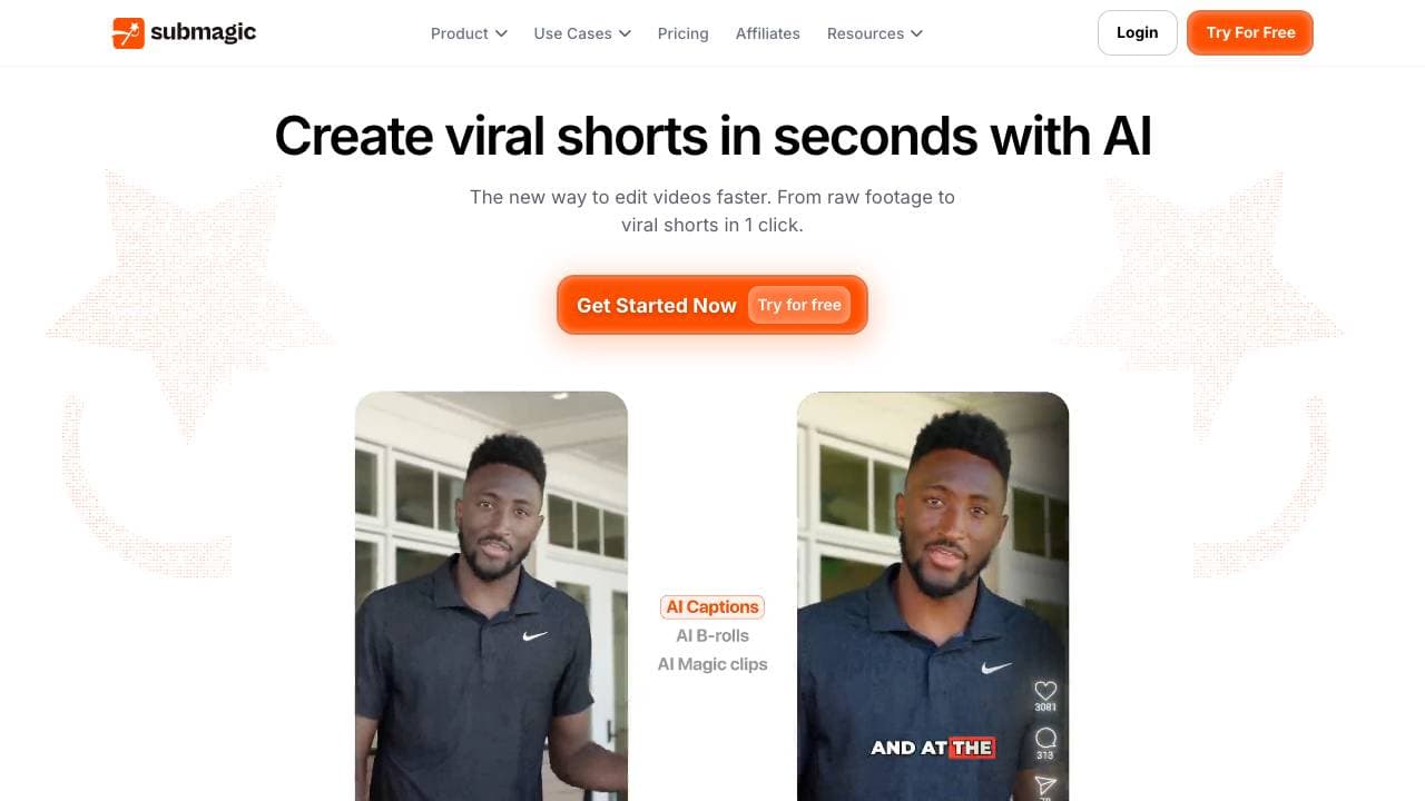 Capture d'écran de Submagic