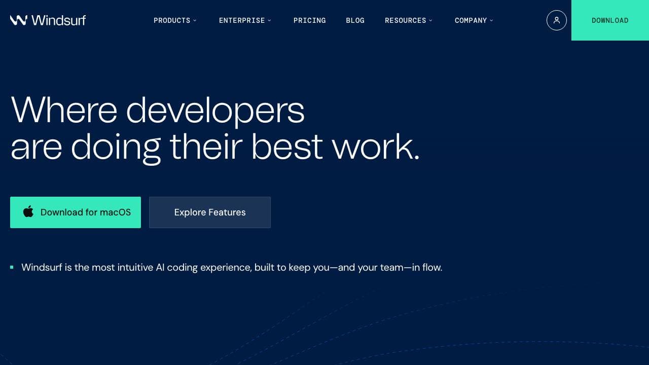 Capture d'écran de Windsurf