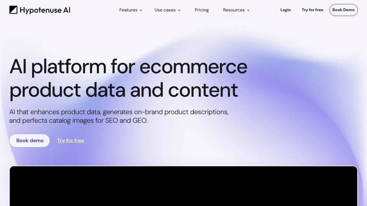 Capture d'écran de Hypotenuse AI
